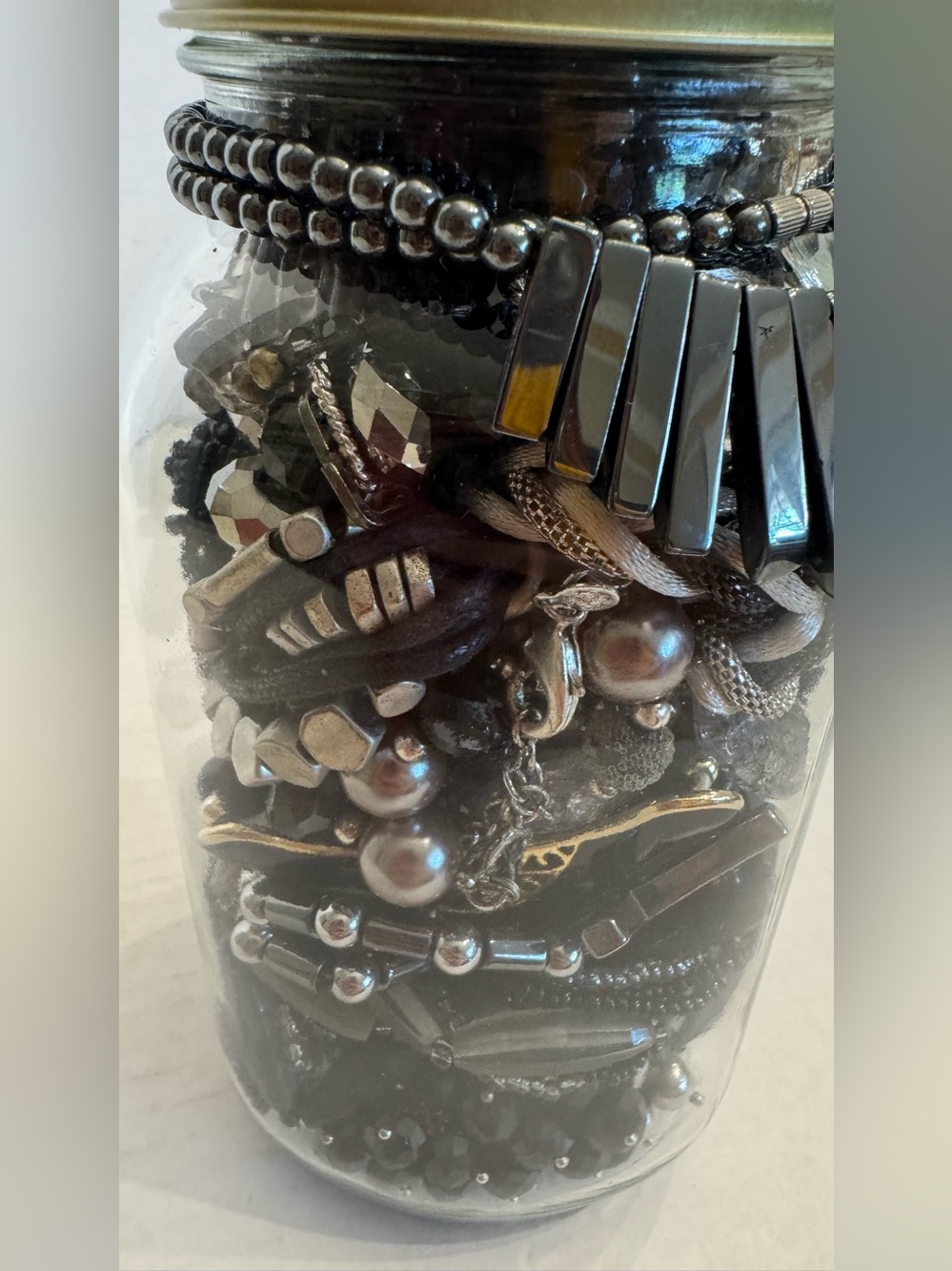 Mystery Jewelry Jar #9 Wearable Quality Pieces 2 lb Necklace Bracelet Earrings - Picture 10 of 16